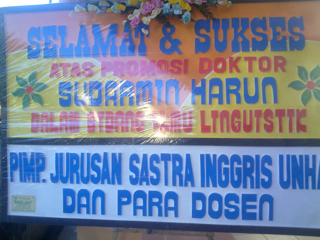 Prosesi Ujian Promosi Doktor DR.Sudarmin Harun | Goresan Pena