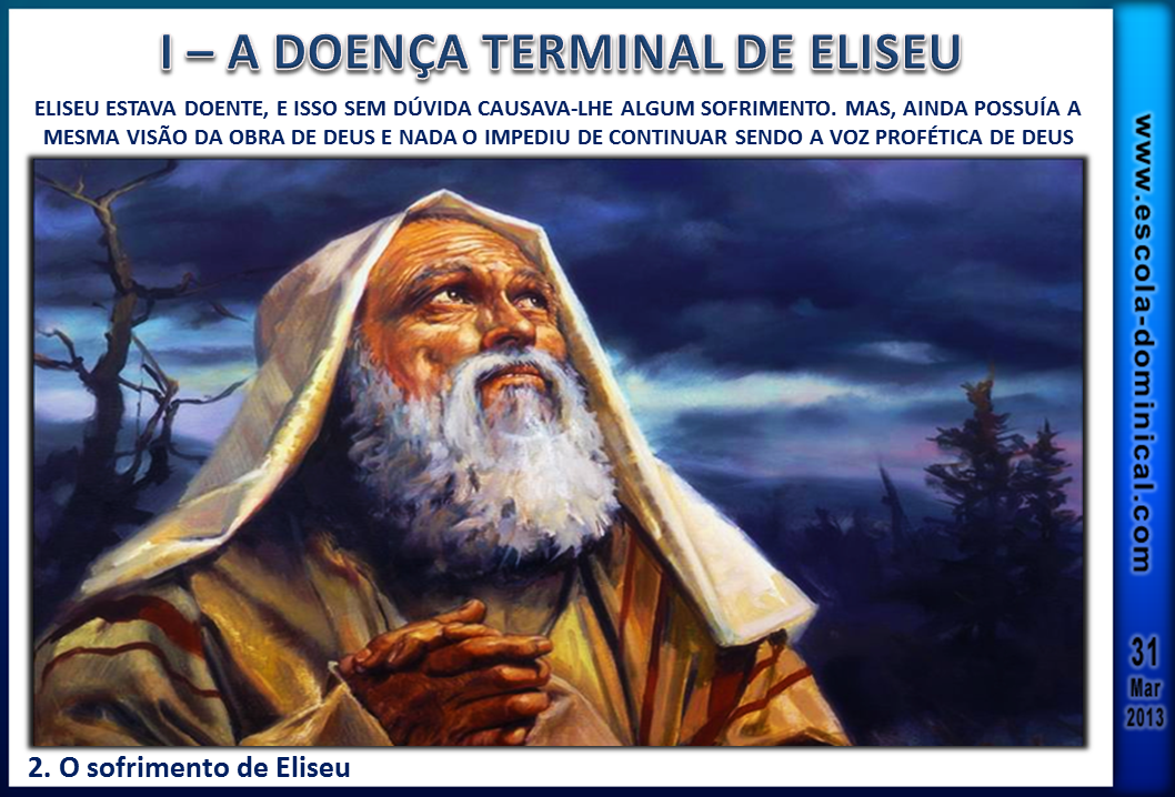 Escola Bíblica Dominical LIÇÃO 13 A MORTE DE ELISEU