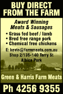 GREEN & HARRIS FARM MEATS