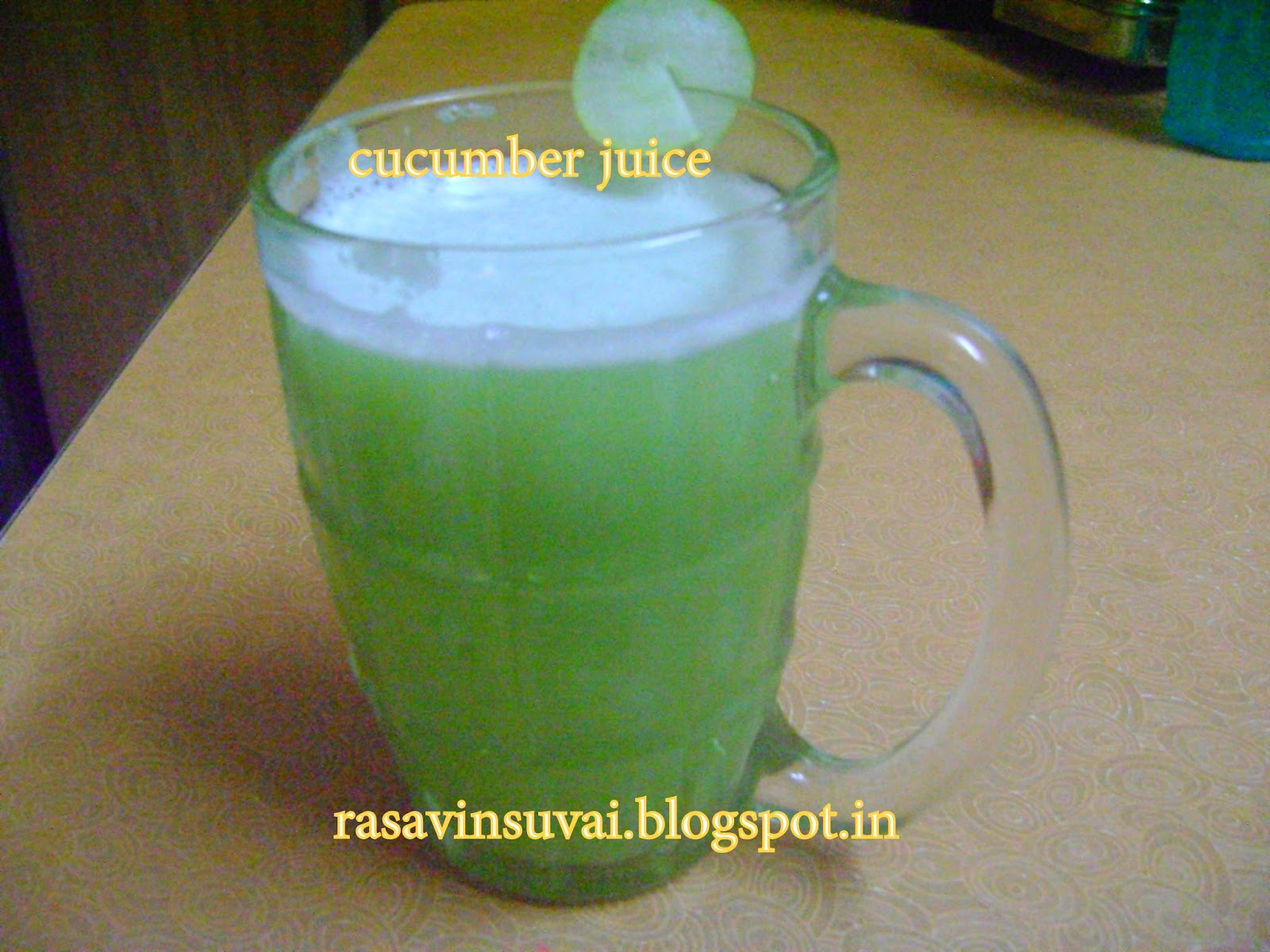Raji Ramakrishnan CUCUMBER JUICE