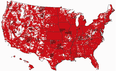 Armed Forces Wireless MVNO Verizon Wireless Coverage Map