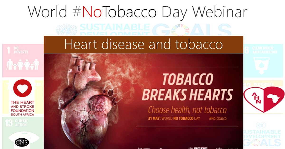 CNS 2018 World No Tobacco Day inar Heart disease and tobacco