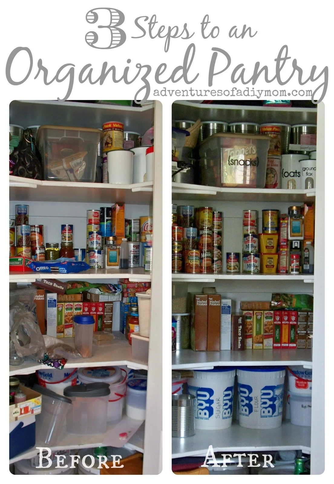 3 Steps to an Organized Pantry