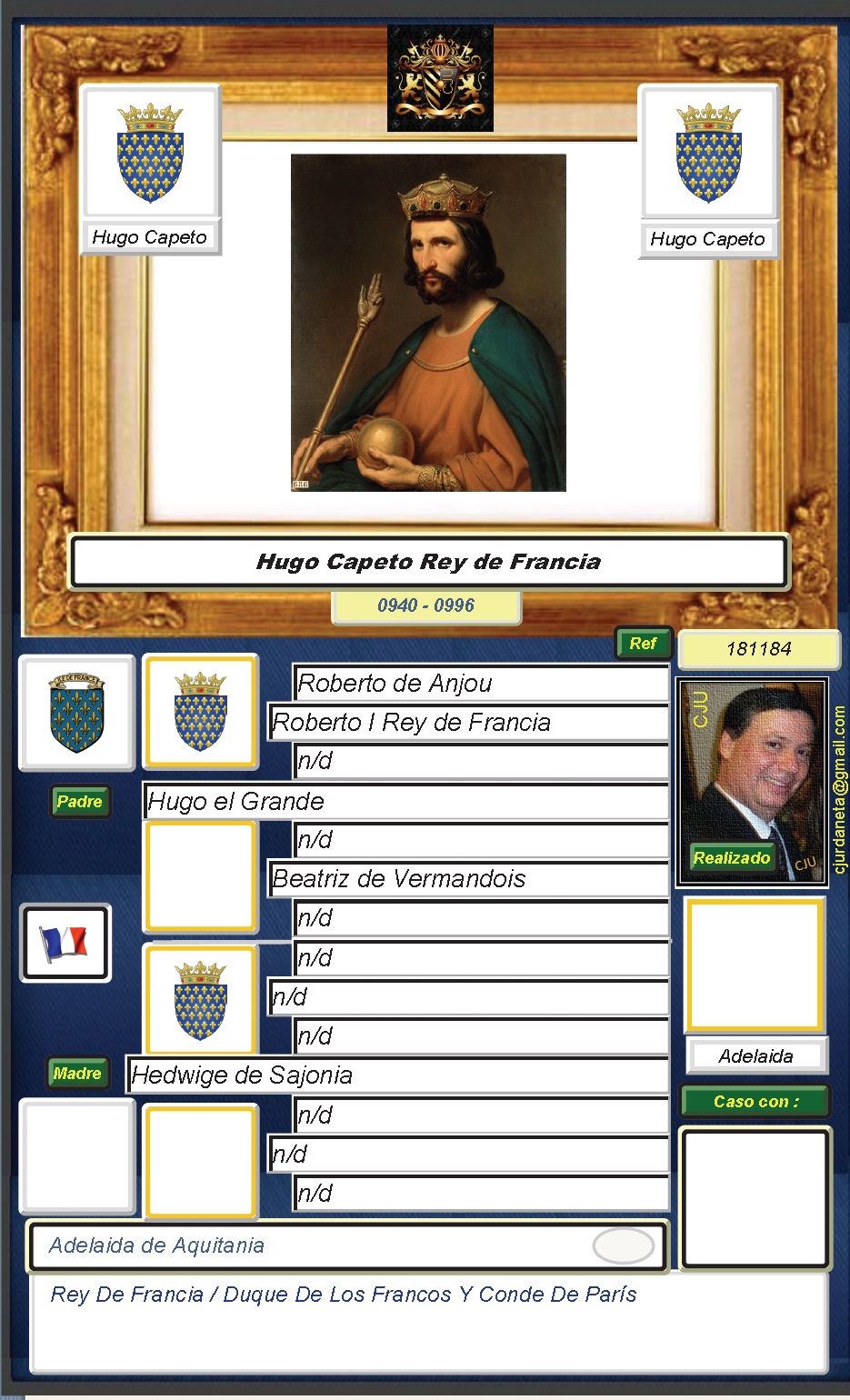 FAMILIA Y SUS PARIENTES GENEALOGIA GENEALOGY Hugo Capeto