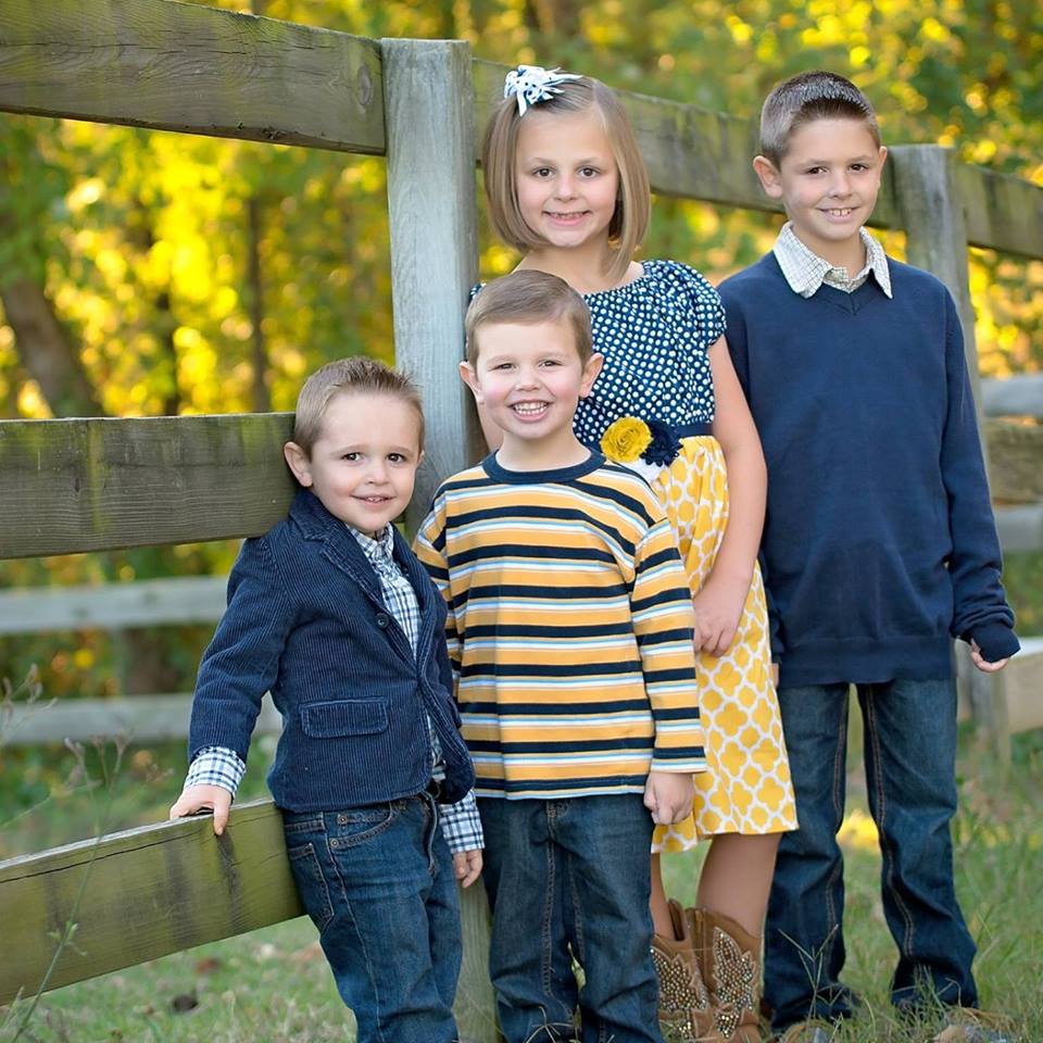 Mason 9, Carissa, 7, Ryder 4, Jackson 3 in 2015