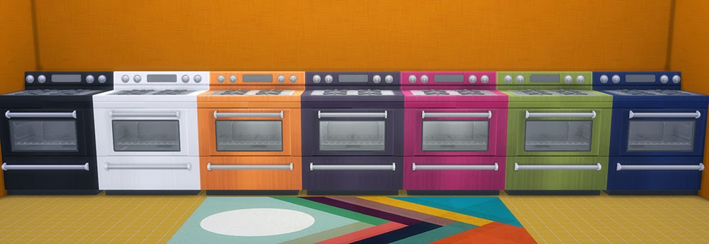 My Sims 4 Blog: 15 Refrigerator and Stove Recolors by SaudadeSims
