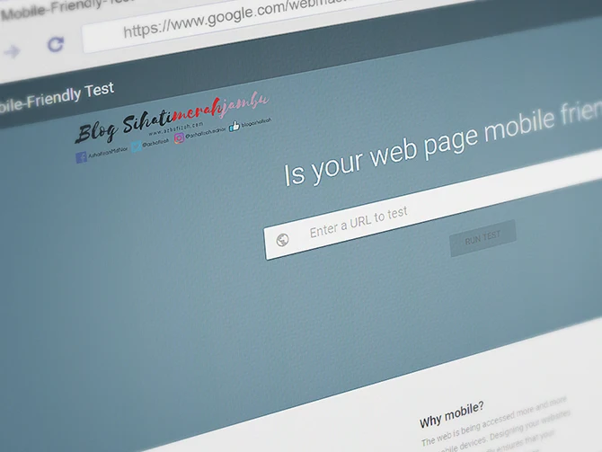 Cara Check Blog Mobile Friendly