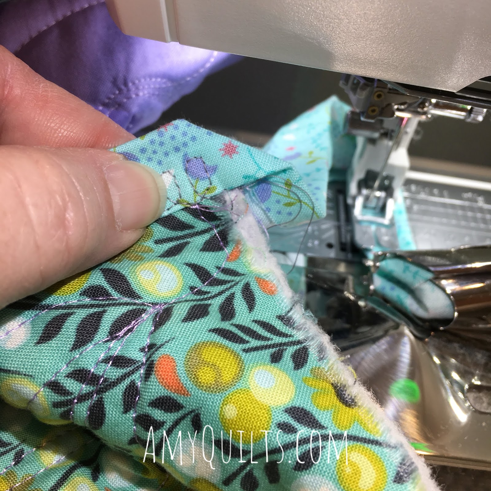 Amy's Free Motion Quilting Adventures Binding Quilts with the Janome