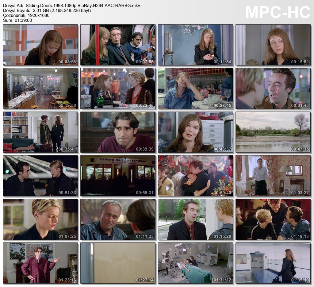 NOSTALJİ FİLM SEVENLER Rastlantının Böylesi Sliding Doors 1998