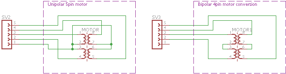 myinternetofthings: Rewirering 5-wire unipolar stepper motor to 4-wire
