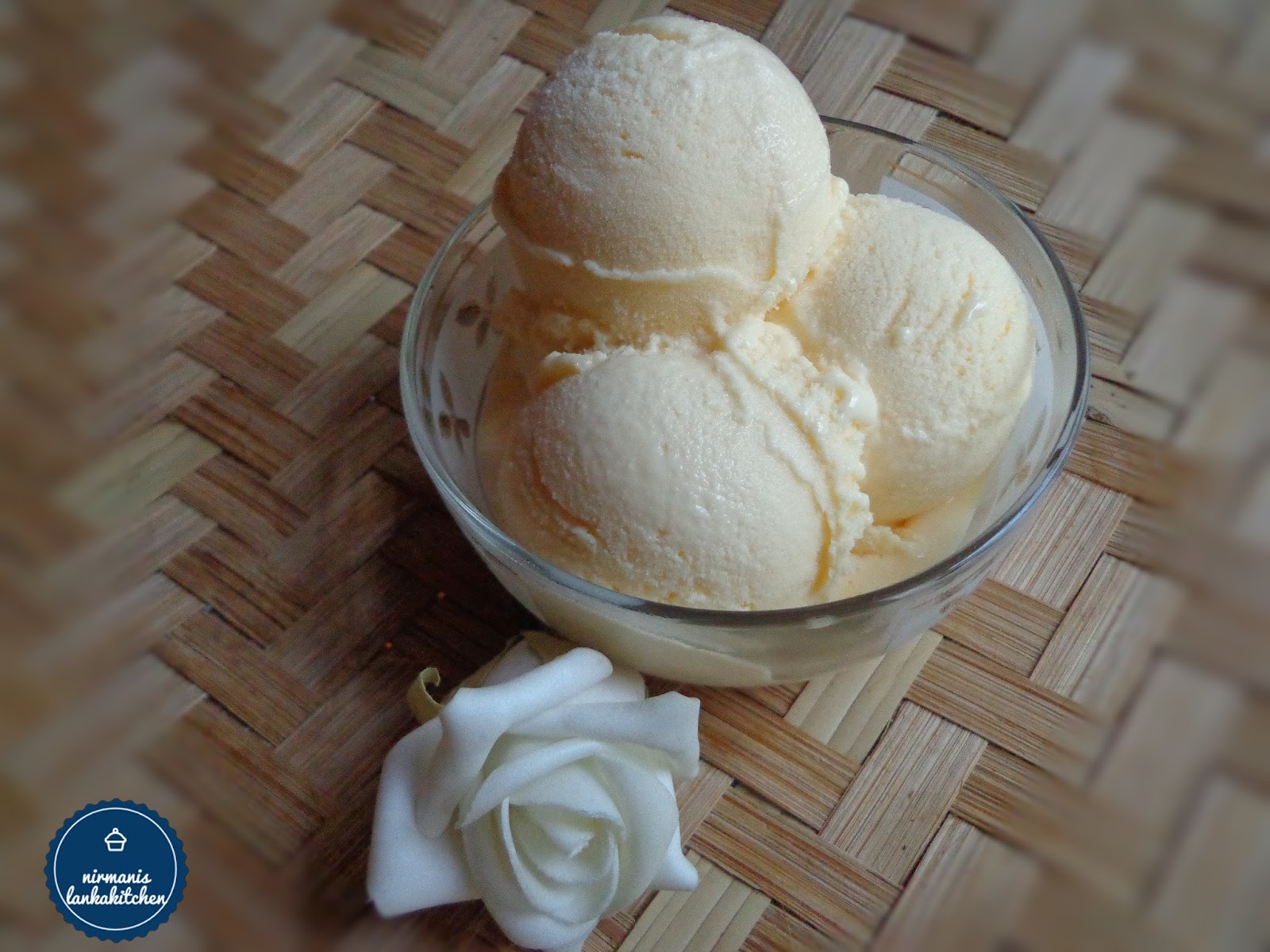 nirmani's lanka kitchen homemade vanilla ice cream (no heavy cream)