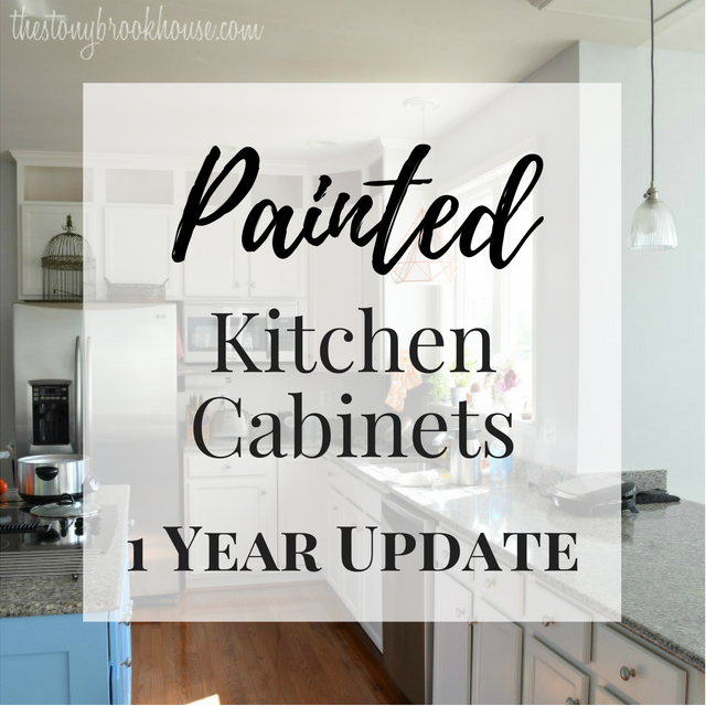 Painted Kitchen Cabinets - 1 Year Update