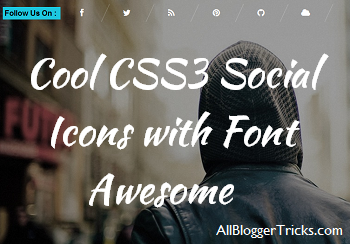 Font Awesome Icons Blogger