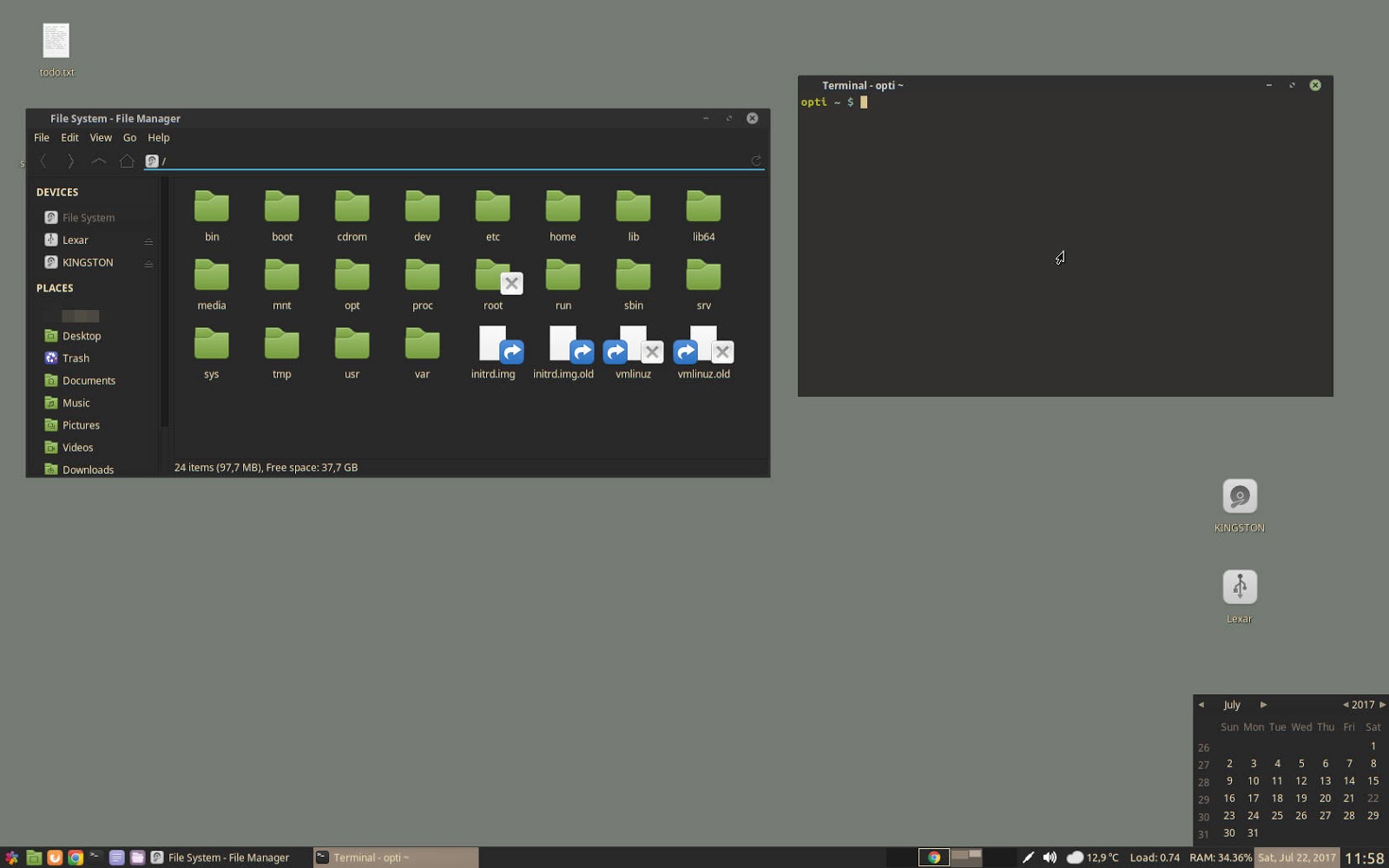 oesediez The current Linux Mint desktop