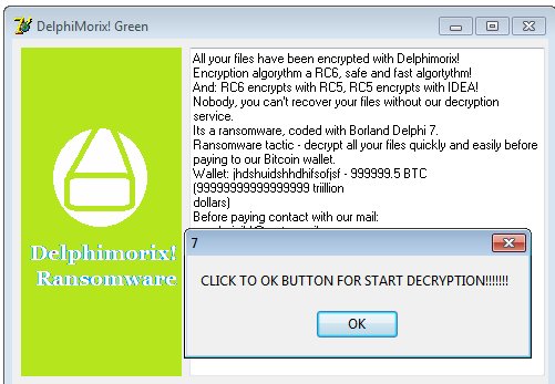 DelphiMorix  ransomware decryption