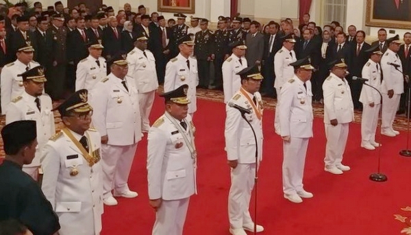 Sembilan Gubernur dan Wagub Terpilih Pilkada 2018 Dilantik Presiden Jokowi 