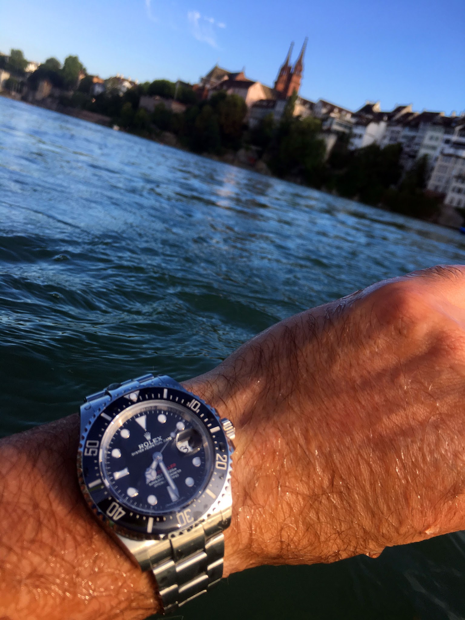 rolex explorer swimming