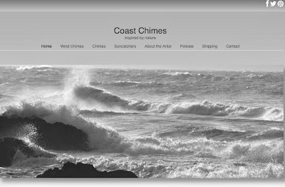 Picture of the homepage of Coast Chimes website.