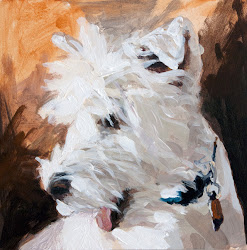 acrylic dog portrait painting portraits harrell john rocky ll paintings fine animal artist pet dailypainters realistic artwork