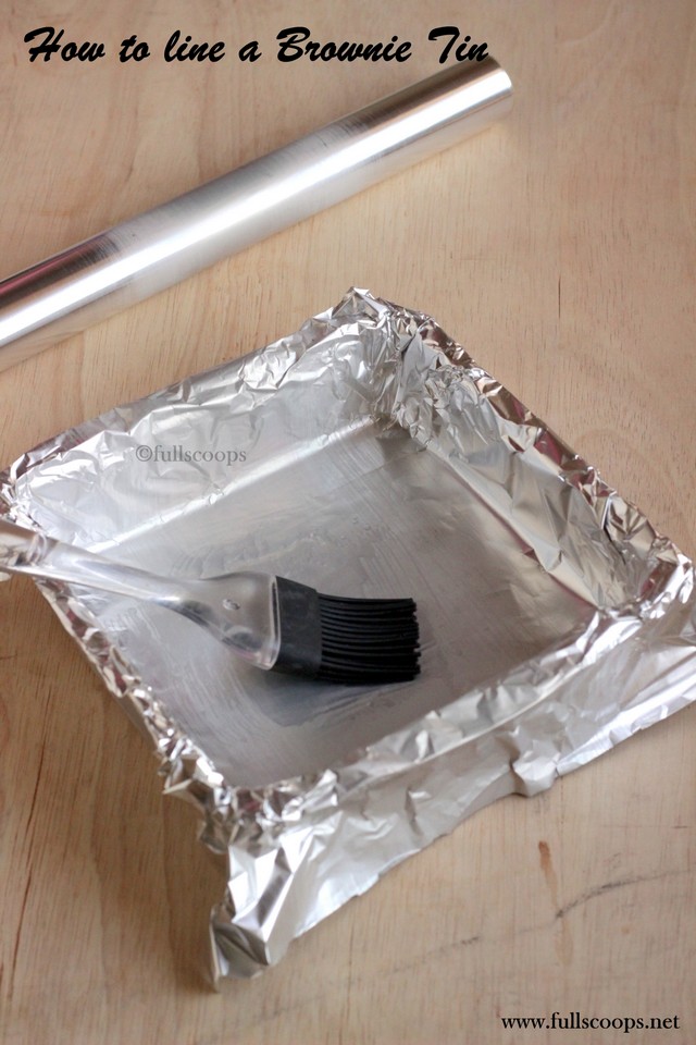How to line a Brownie Pan easily Full Scoops A food blog with easy
