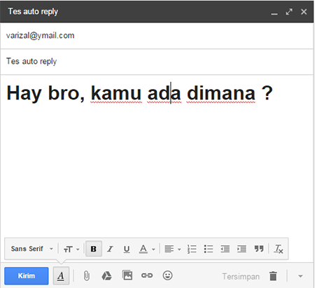 Cara mengaktifkan Vacation Response pada ymail 3 Cara mengaktifkan Vacation Response pada ymail 3