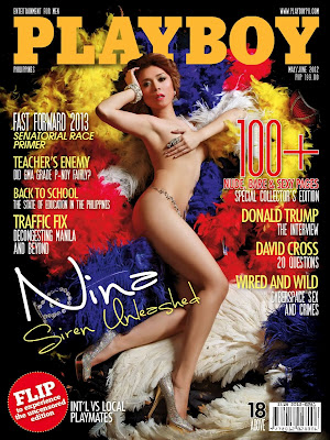 Asia’s Soul Siren Nina goes topless for Playboy Philippines June 2012 issue