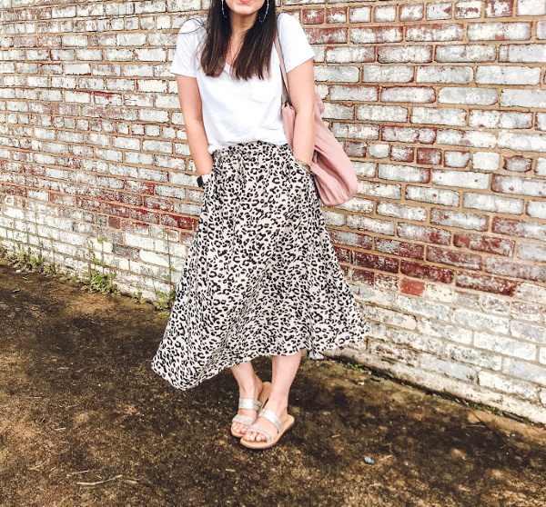 style on a budget, how to style a leopard skirt, north carolina blogger, spring style, spring outfit ideas, mom style, spring fashion