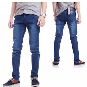 Celana Panjang Jeans Kick Biru Wash
