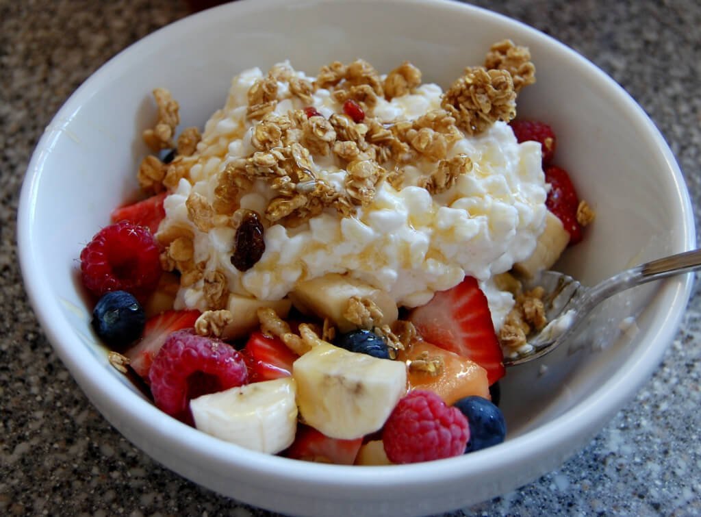 Queijo cottage caseiro