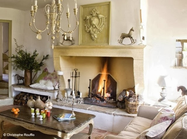 the french country look - part 1 - the fireplace