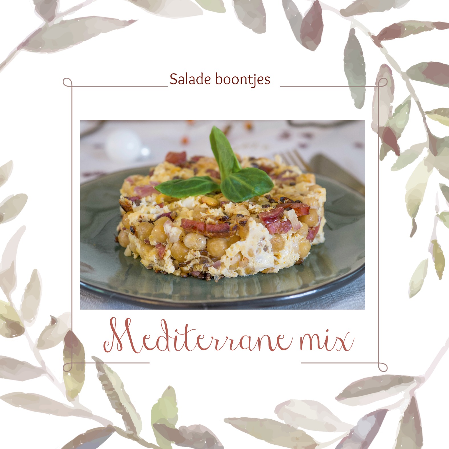 Salade boontjes, Mediterrane mix als voorgerecht Salade boontjes, Mediterrane mix als voorgerecht