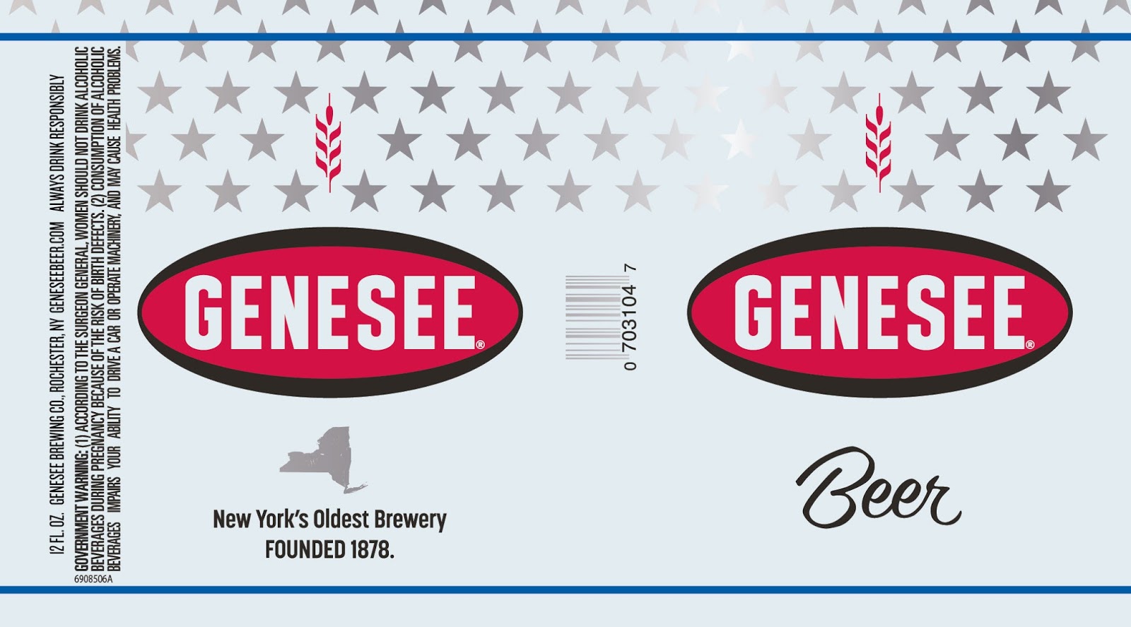 Genesee Beer, Light & Cream Ale Fishing Specialty Cans