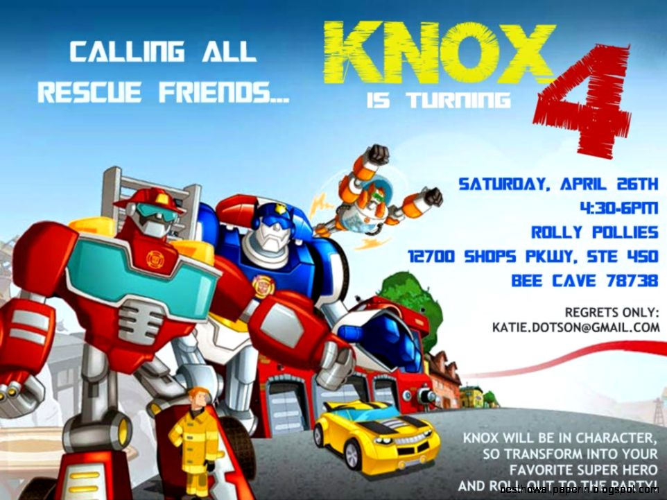 The Dotson Adventure Knox Transformer Bots 4th Birthday Party