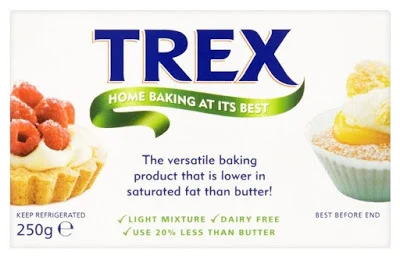 A box of TREX vegetable fat