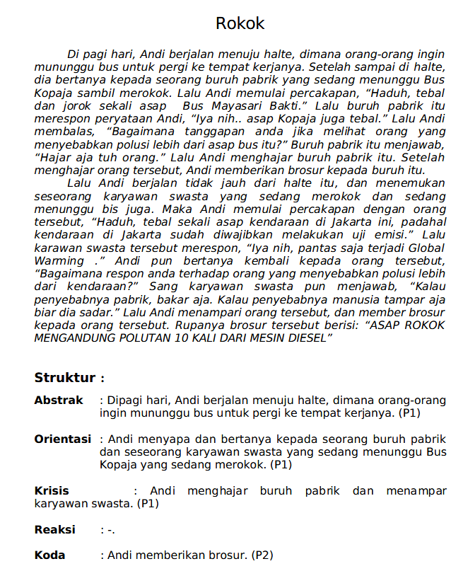 Contoh Teks Anekdot Singkat Lucu Pengertian Struktur 