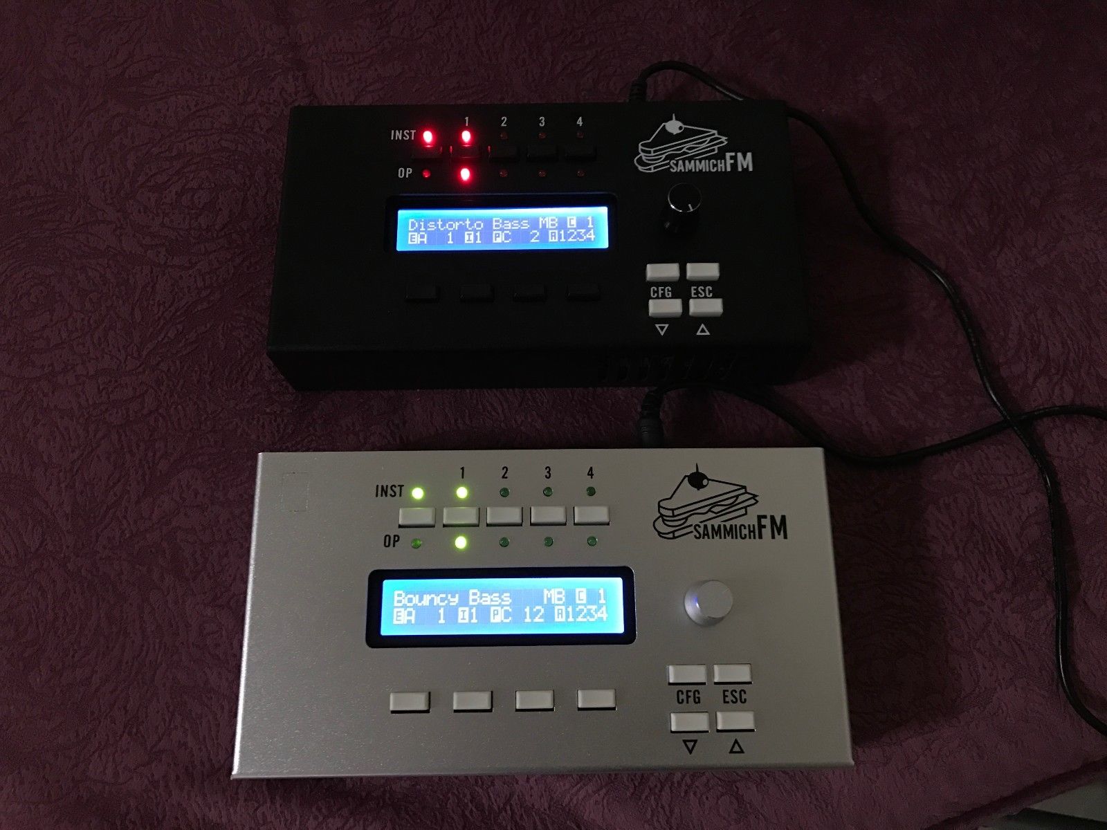 MATRIXSYNTH Sammich FM synthesizer with Yamaha YMF262 OPL3 sound chip