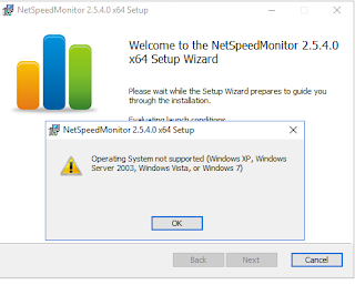 tidak bisa instal net speed monitor di windows 10