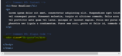 Facebook quote plugin HTML code Facebook quote plugin HTML code
