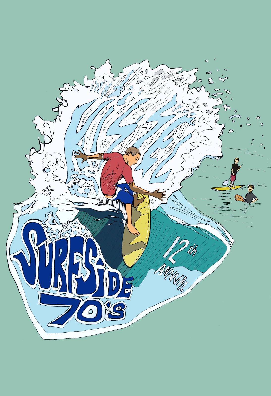 2010 12th annual Surfside Seventies poster