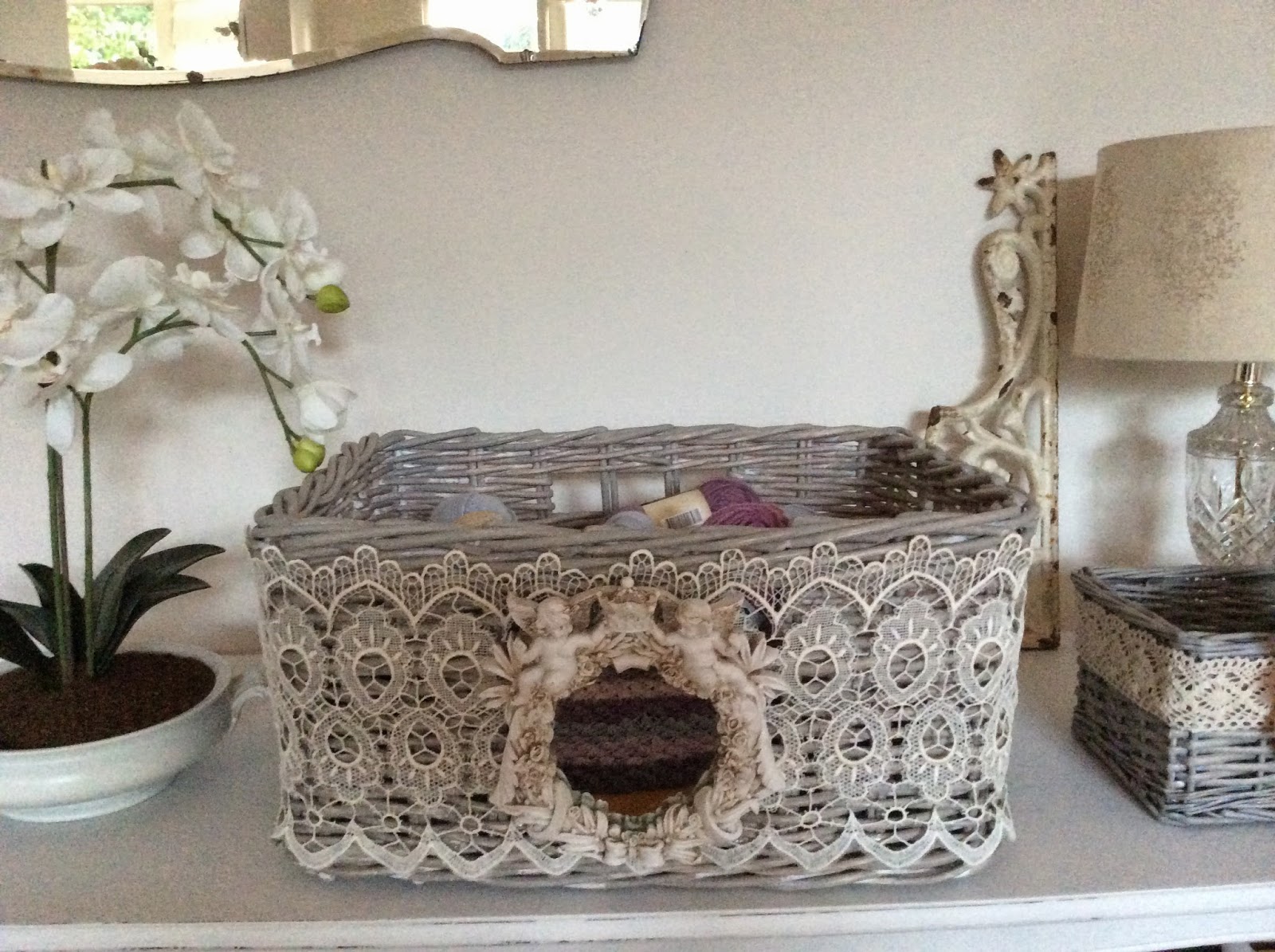 The Bluebirds are Nesting... Baskets for storage and what happened next...