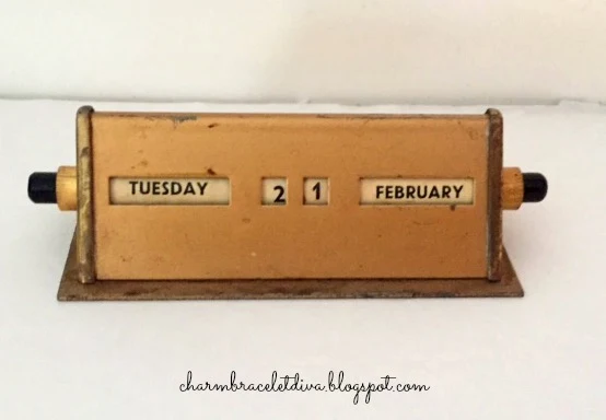 Brass perpetual desk calendars 