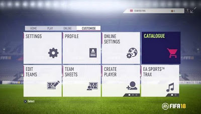 FIFA 18, Main Menu Image, catalog