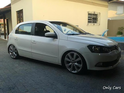 Gol G6 Rebaixando Branco R17"