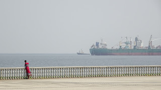 Malabo has many ships which bring food and drinks