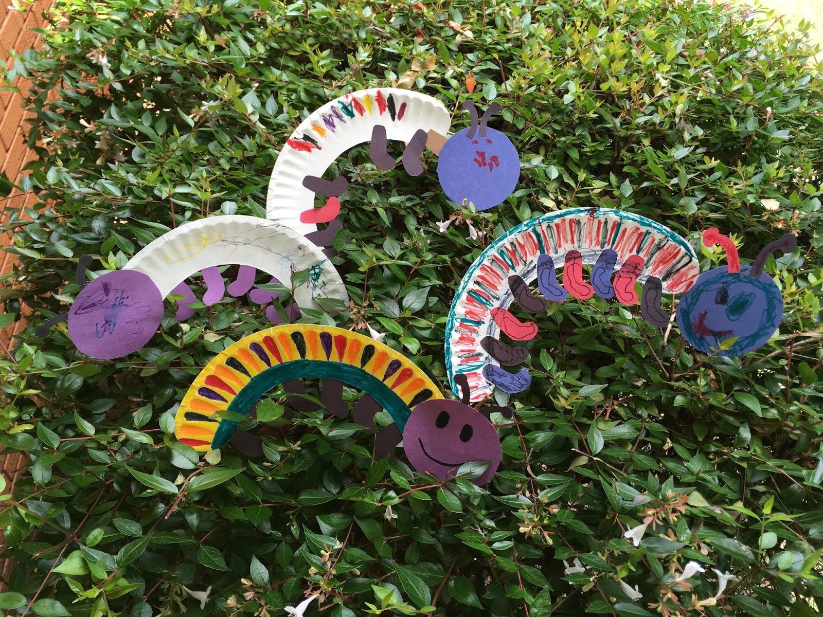 What I Live For Paper Plate Caterpillars