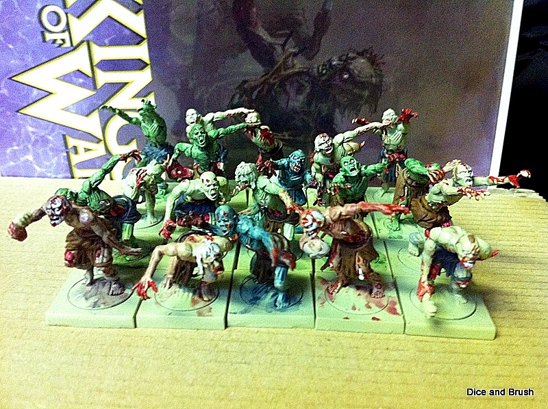 Dice and Brush Tutorial Speed painting 20 Mantic Zombies