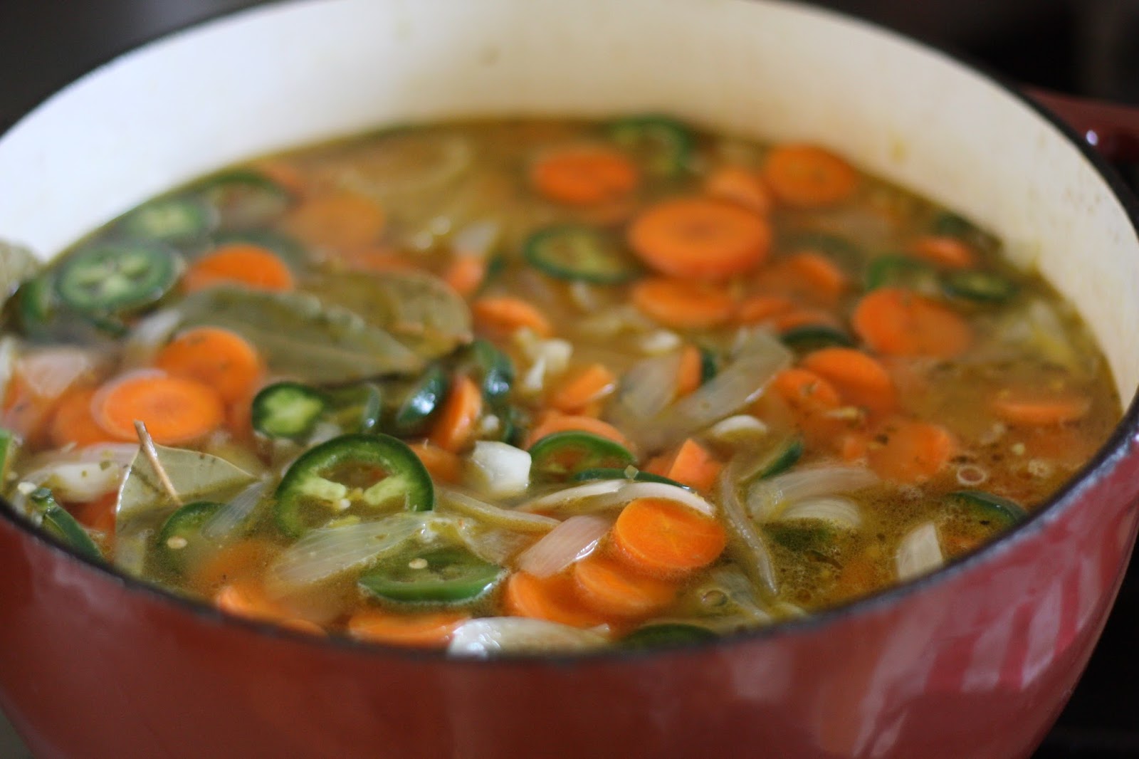 ben and birdy Escabeche (Pickled Carrots, Onions, and Jalapenos)