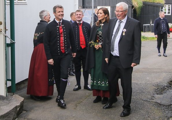 Crown Prince Frederik, Crown Princess Mary, Prince Christian, Princess Isabella, Princess Josephine and Prince Vincent visited Sandavági