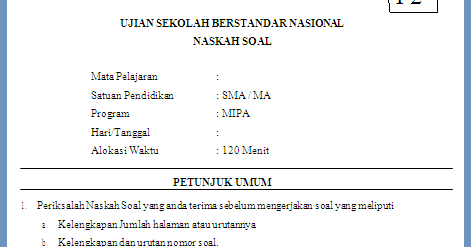 Soal Ujian Mandiri Uns 2018 Kunci Ujian