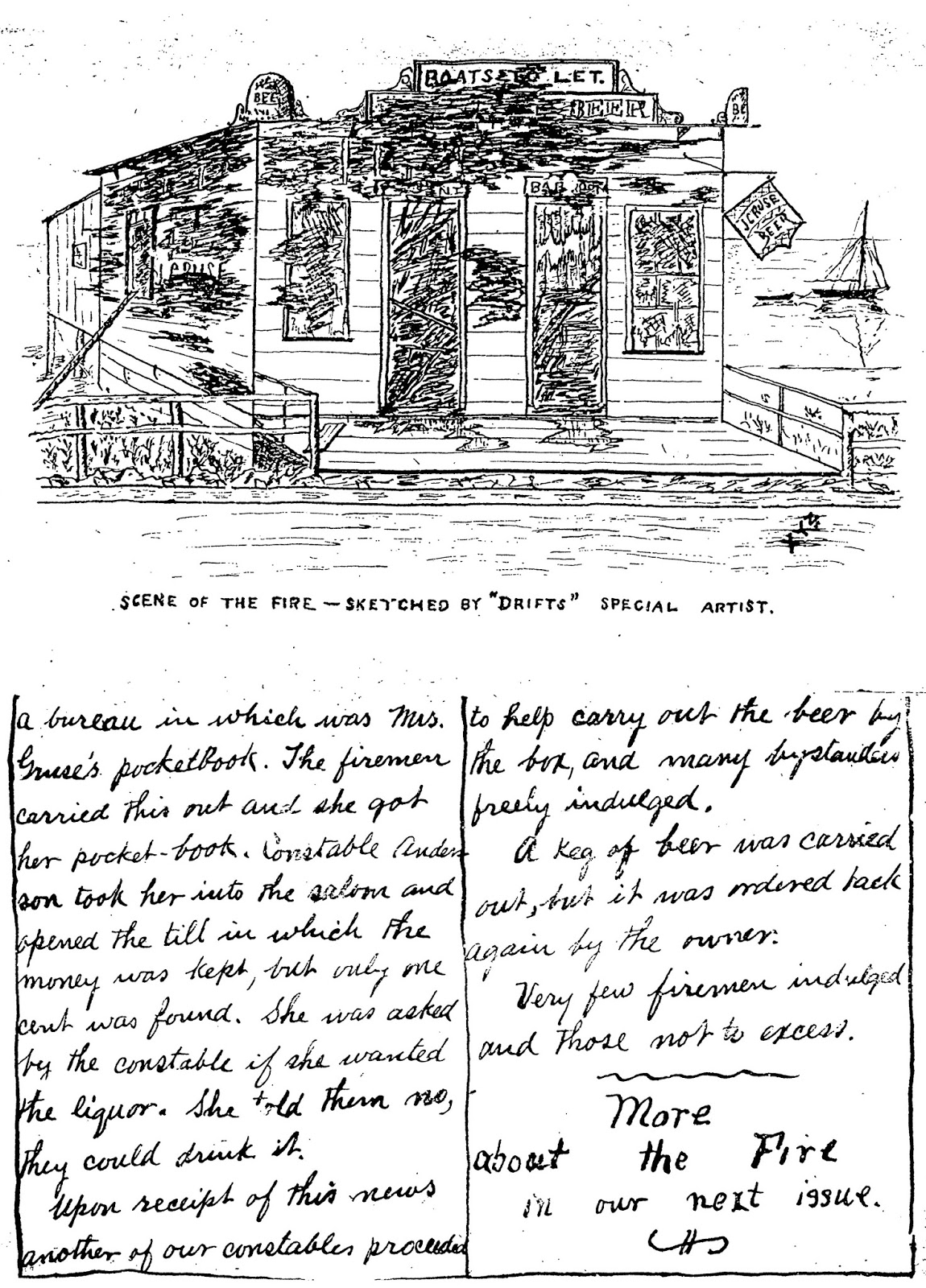 Historic Pelham Account of 1894 Fire in One of Pelham's Earliest
